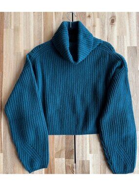 Thakoon Marino Wool Cropped Sweater L